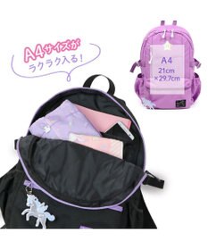 Mother garden マザーガーデン ユニコーン キッズ リュック パープル リフレクターキーホルダー付き