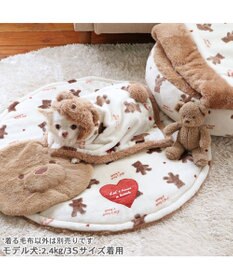 PET PARADISE ペットパラダイス くま 着る毛布 《ハート柄》 小型犬