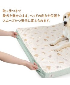 PET PARADISE ペットパラダイス makokoro シニアベッド 《犬柄》 Ｌ
