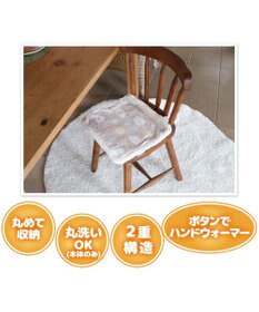 Mother garden しろたん USB ぽかぽか シートクッション ハンドウォーマー 38cm×35cm