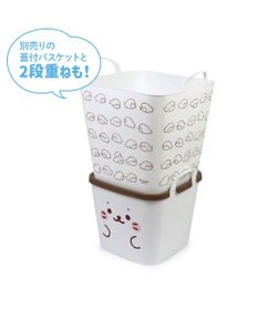 Mother garden しろたん いっぱい柄 マルチバスケット