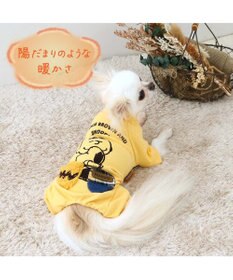 PET PARADISE スヌーピー ペティヒート プレミアム ロンパース 《ハグ柄》 小型犬