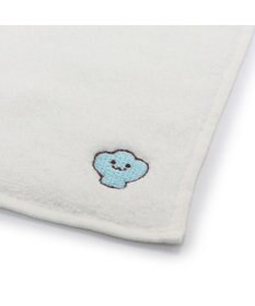 Mother garden しろたん 無撚糸 ミニタオル 刺繍 ワンポイント入り 《単品》