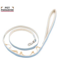 PET PARADISE ペットパラダイス 小花柄 デニム リード ＳＭ 中型犬