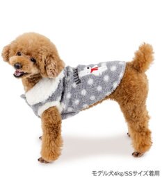 PET PARADISE リサとガスパール 水玉ボアベスト 小型犬