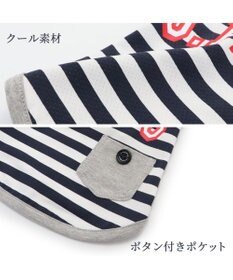 PET PARADISE 犬の服 春夏 ひんやり クール メッシュ 接触冷感 虫除け  J.PRESS カレッジ  Tシャツ 【小型犬】ネイビー オレンジ クールマックスエコメイド