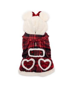 PET PARADISE ディズニー ミニーマウス チェックコート 小型犬