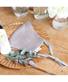 Mother garden 【Hinami】 抗菌 リバーシブル マスク 《マッシュルーム×ライトベージュ》【Sサイズ/Mサイズ】