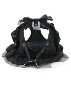 美品 黒いフリル付きハーネス 3Sサイズ cherircouture フリフリハーネス 《ブラック》 小型犬 4S/3S