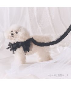 PET PARADISE cherircouture フリフリハーネス 《ブラック》 小型犬 ４Ｓ/３Ｓ