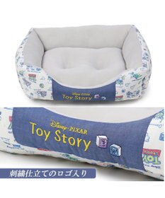 PET PARADISE ディズニー トイ・ストーリー エイリアン柄 クール カドラーベッド（57×45cm）