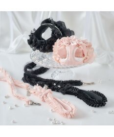 PET PARADISE cherircouture ツイード リボンリード 《ピンク》 ４Ｓ～３Ｓ