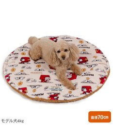 PET PARADISE スヌーピー うたたね柄 丸型マット  超小型犬 径70cm