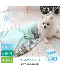 PET PARADISE スヌーピー サーフ柄  クールブランケット (90×60cm)