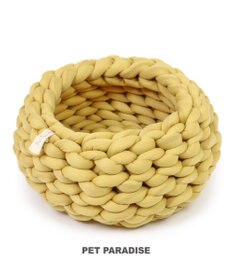 PET PARADISE 猫 ベッド おしゃれ 編み カドラー (42cm)