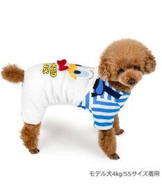 PET PARADISE ディズニー ドナルドダック 顔 ふわ パンツ上下 小型犬