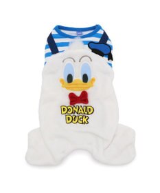 PET PARADISE ディズニー ドナルドダック 顔 ふわ パンツ上下 小型犬