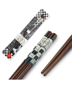 Mother garden しろたん 木製箸 21㎝《しろたん＆らっこいぬ和柄》