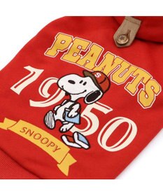 PET PARADISE スヌーピー カレッジロゴ パーカー 《レッド》 小型犬