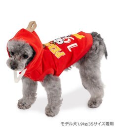 PET PARADISE スヌーピー カレッジロゴ パーカー 《レッド》 小型犬