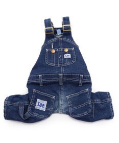 PET PARADISE Lee デニム 白ステッチ オーバーオール  中型犬 大型犬