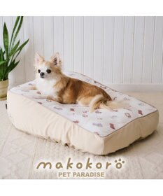 PET PARADISE ペットパラダイス makokoro 寝そべりベッド 《わんちゃん柄》
