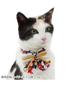 PET PARADISE ペットパラダイス 和帯 ねこ首輪 《紺》 小 / 中