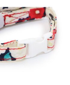 PET PARADISE ペットパラダイス 和帯 ねこ首輪 《紺》 小 / 中