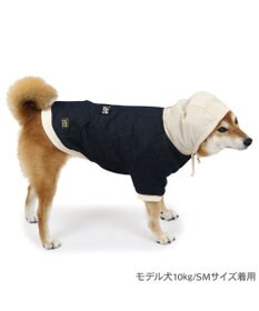 PET PARADISE Ｌｅｅ ニット デニム パーカー 中型犬 大型犬