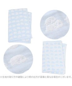 Mother garden しろたん いっぱい柄 6重ガーゼ バスタオル