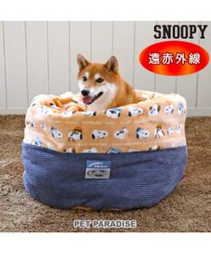 PET PARADISE スヌーピー 筒型寝袋 遠赤外線 《ブラザー柄》 57×95cm