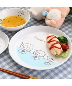 Mother garden しろたん しろたん＆らっこいぬ 洋風プレート L 23cm 単品 日本製洋食器 お皿 プレート