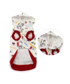 PET PARADISE ディズニー トイ・ストーリー  ピザプラネット柄 パーカー 【小型犬】