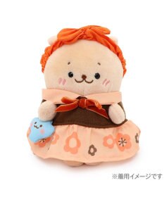 Mother garden しろたん ついてきちゃうしろたん マスコット 着せ替え服 《レトロ風》 橙色 / 黄色