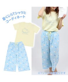 Mother garden しろたん パイル ステテコ 《しろたん&らっこいぬ 星くじら柄》レディース フリーサイズ ルームパンツ 部屋着 夏 夏物 フリーサイズ レディース 女性用 パイル生地 あざらし アザラシ かわいい キャラクター