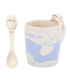 Mother garden しろたん のんびり マグカップ＆スプーンセット