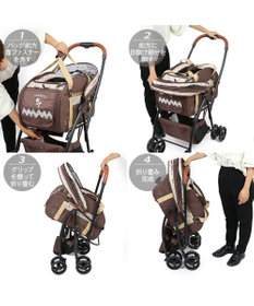 PET PARADISE スヌーピー ３ＷＡＹ ハンドフル ペットカート 《ブラウン》 10kgまで対応