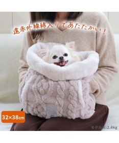 PET PARADISE ペットパラダイス 犬たんぽ 遠赤外線 《アラン柄》 32×38cm