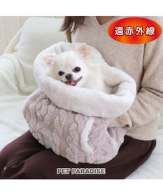PET PARADISE ペットパラダイス 犬たんぽ 遠赤外線 《アラン柄》 32×38cm