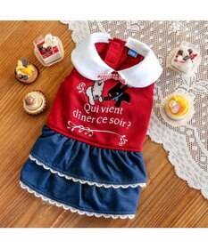 PET PARADISE リサとガスパール トレーナー ワンピース 《レッド》 小型犬