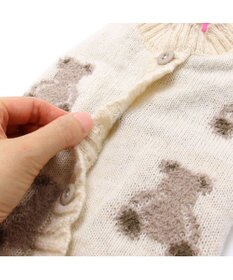 PET PARADISE ペットパラダイス もこもこセーター 《くま柄》 小型犬