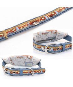 PET PARADISE スヌーピー 首輪 ビーグルスカウト柄 反射付き 【Ｌ】大型犬