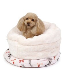 PET PARADISE ディズニー ミニーマウス 筒形寝袋 遠赤外線 《ケーキ柄》 42×70cm