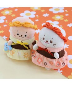 Mother garden しろたん ついてきちゃうしろたん マスコット 着せ替え服 《レトロ風》 橙色 / 黄色