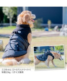 PET PARADISE J.PRESS 綿入り ベスト 《ブラック》 中型犬 大型犬