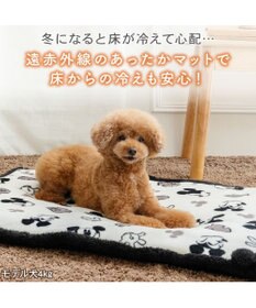PET PARADISE ディズニー ミッキーマウス 白黒 遠赤外線 ボアマット