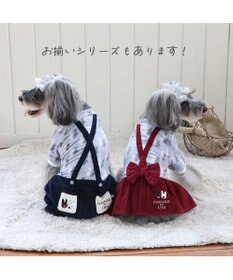 PET PARADISE リサとガスパール サスペンダー つなぎパンツ 《であい柄》 小型犬