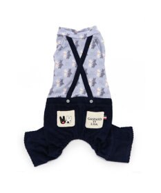 PET PARADISE リサとガスパール サスペンダー つなぎパンツ 《であい柄》 小型犬