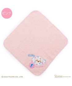 Mother garden しろたん ミルキー刺繍タオル 《ピンク》 Peko×しろたん