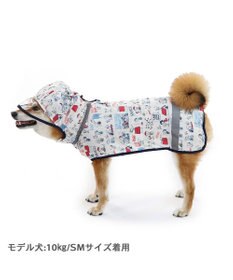 PET PARADISE スヌーピー レインコート 透明フード付き 《アメリカンビンテージ柄》 中型犬 大型犬